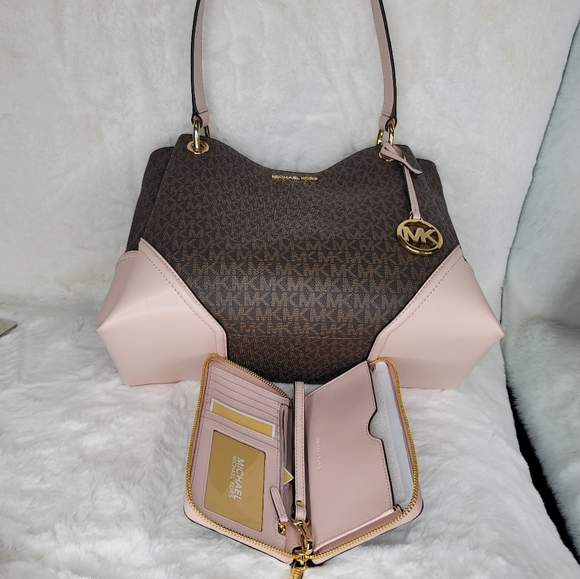 Michael Kors 3 PCS Set Signature Purse Bag ++ NWT - Picture 2 of 11